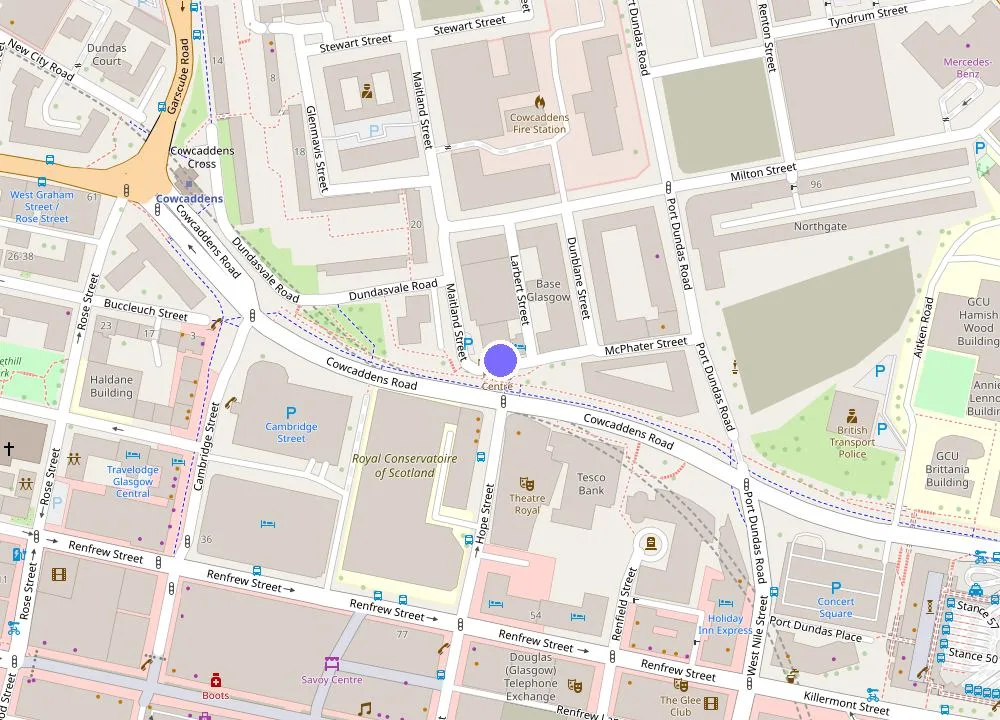 Map: The Pipers' Tryst Hotel